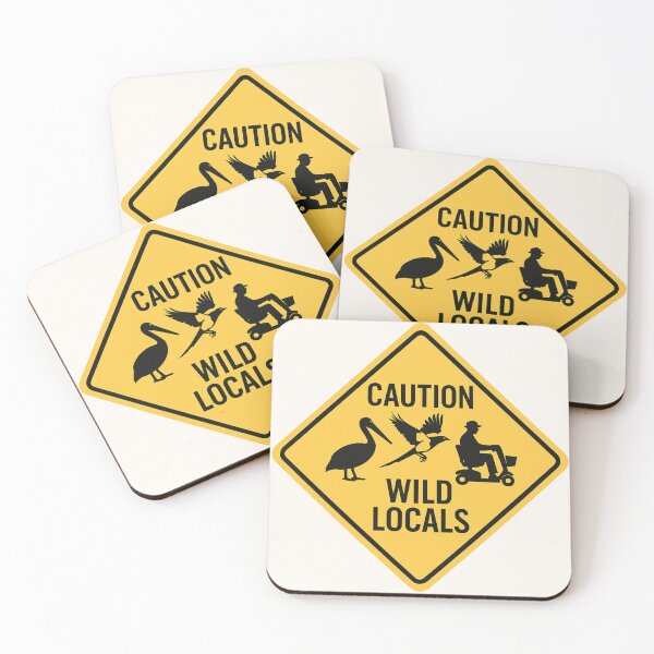 Item preview, Caution: Wild Locals – Bribie Island Edition designed and sold by QuEdObApparel.