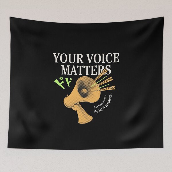 Item preview, Your Voice Matters – Empowerment Statement Tee designed and sold by EcoArtTees.