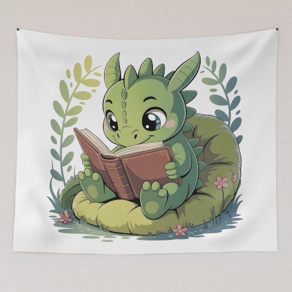 Item preview, Reading dragon designed and sold by BohoShopHU.