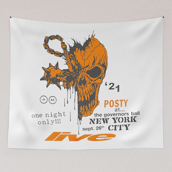Item preview, Skull White - New York designed and sold by Hellraiserrrr.