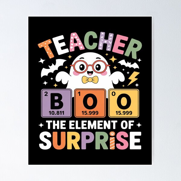 Item preview, Cute Chemistry Boo The Element Of Surprise Chemist Halloween designed and sold by KingsLife1994.