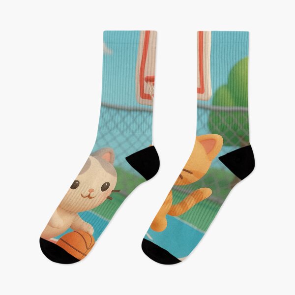 Item preview, Kawaii cats play basketball designed and sold by Mauswohn.