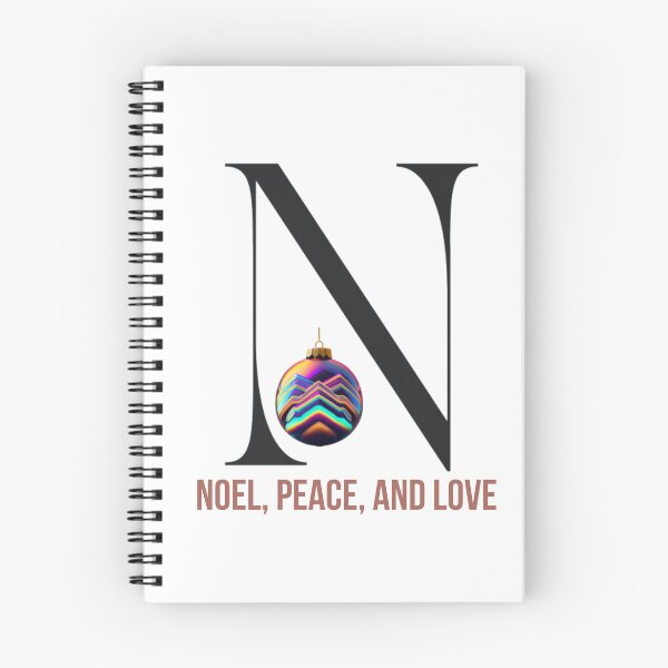 Item preview, Letter N Christmas Monogram – Black Alphabet with Indecent Shiny Ball Ornament & Festive Greeting designed and sold by Cultradesign.