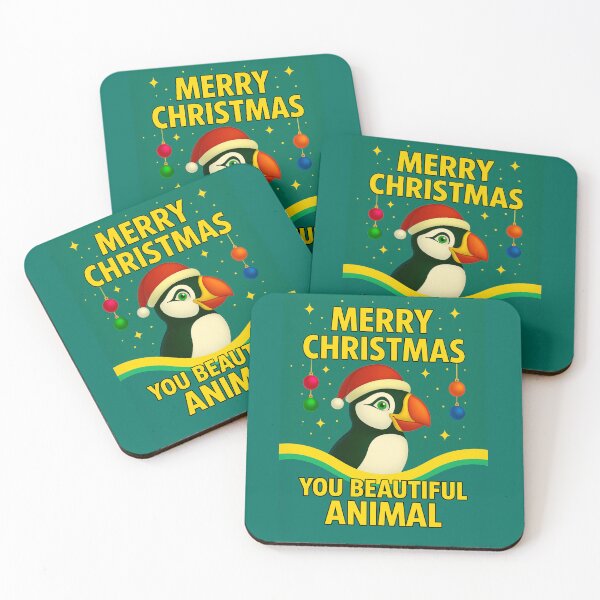 Item preview, Merry Christmas Puffin - Cute Santa Hat Puffin Holiday Graphic Funny Christmas Animal Design designed and sold by AnTartstudios.