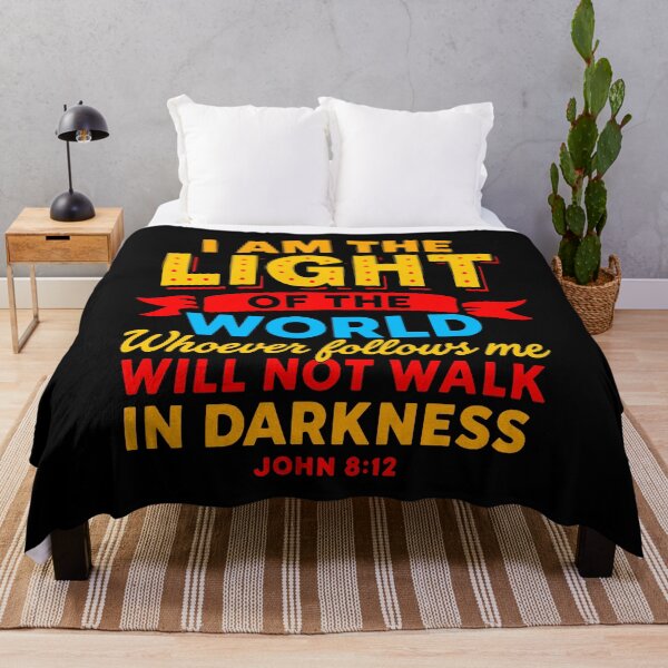 Item preview, John 8:12 I Am The Light Of The World designed and sold by plushism.