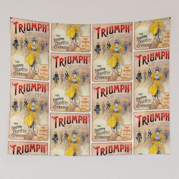 Item preview, Triumph of Venus Art Nouveau Poster | Vintage Cycling Advertisement | Triumph Cycle Co Ltd Coventry | Wall Art Decor Print designed and sold by artofuniverse.