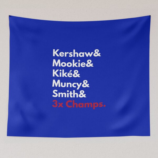 Item preview, Los Angeles Dodgers Baseball Ampersand 3-Time Champs designed and sold by MarlinConroy.