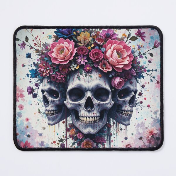 Item preview, Skulls and Flowers – Gothic Floral Art of Death and Beauty  designed and sold by TheCleverSkull.