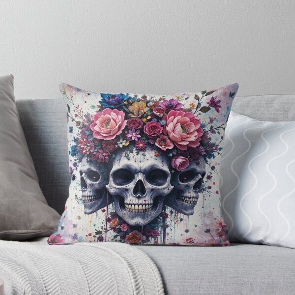 Item preview, Skulls and Flowers – Gothic Floral Art of Death and Beauty  designed and sold by TheCleverSkull.