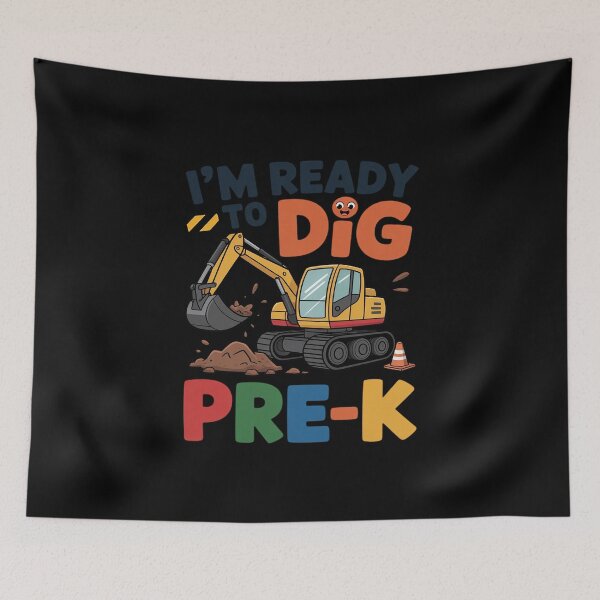 Item preview, Cute Construction Truck Back to School Ready to Dig Pre-K designed and sold by KingsLife1994.