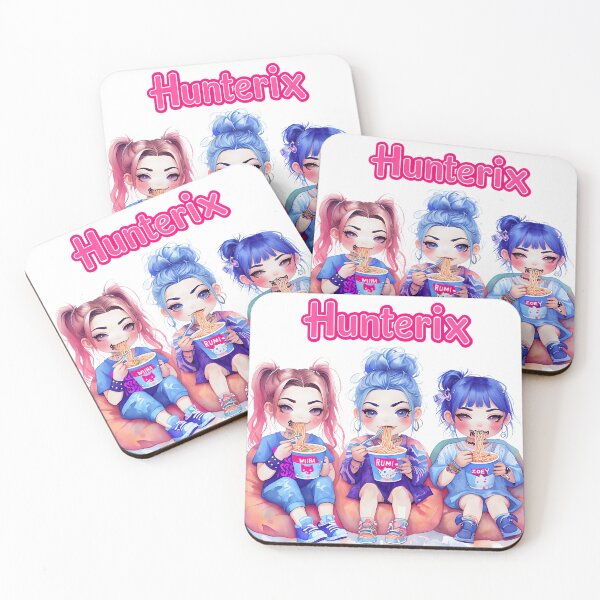 Item preview, Cute Anime Girls Eating Instant Noodles designed and sold by ArtisticDesignsbyLinda.