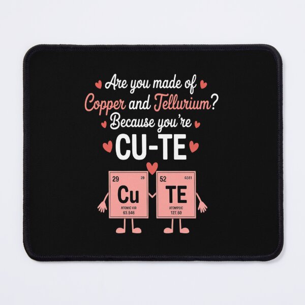 Item preview, Cu-Te Copper Tellurium Cute Science Pun Print designed and sold by KingsLife1994.