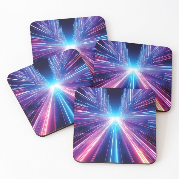 Item preview, Lightspeed Cyberpunk Glitch Art designed and sold by CharlottePlaceArt.