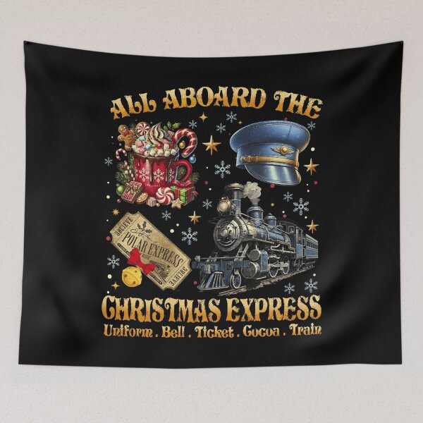 Item preview, All Aboard Polar Express Christmas North Pole Xmas Santa designed and sold by Patchina.
