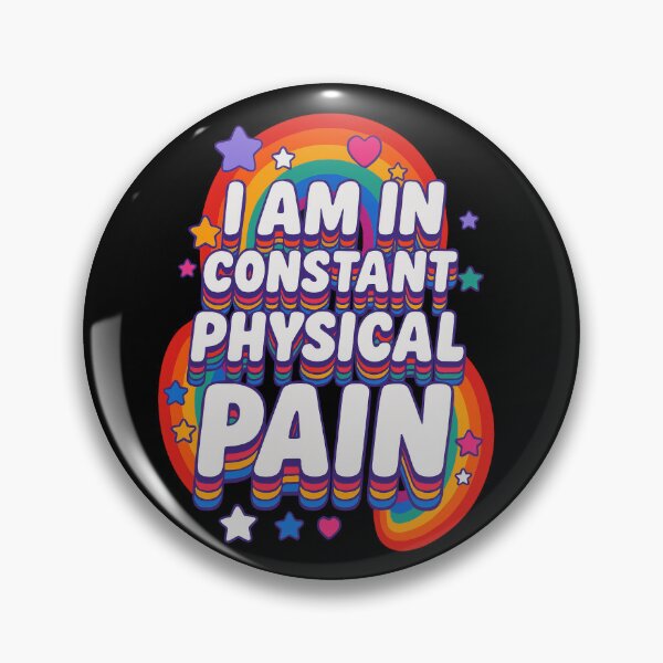 Item preview, I Am in Constant Physical Pain – Funny Retro Rainbow Typography Design designed and sold by Maryna_Reine.