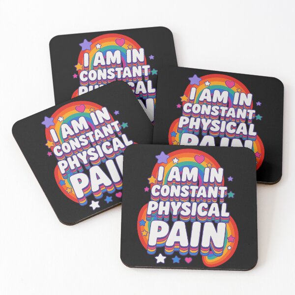 Item preview, I Am in Constant Physical Pain – Funny Retro Rainbow Typography Design designed and sold by Maryna_Reine.