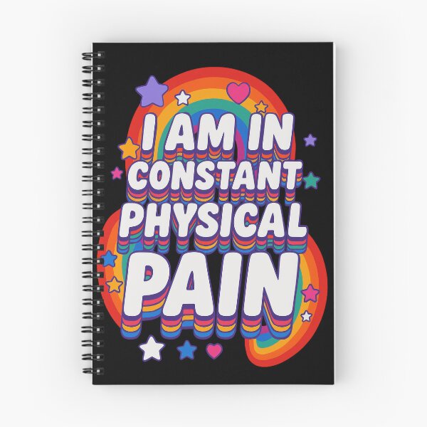 Item preview, I Am in Constant Physical Pain – Funny Retro Rainbow Typography Design designed and sold by Maryna_Reine.