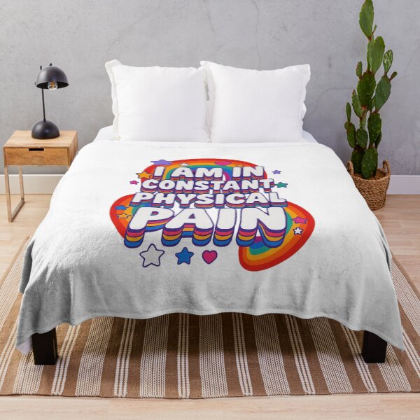 Item preview, I Am in Constant Physical Pain – Funny Retro Rainbow Typography Design designed and sold by Maryna_Reine.