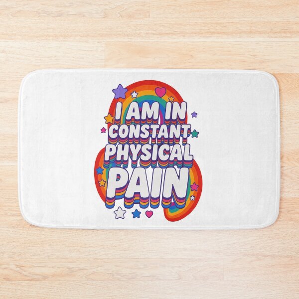 Item preview, I Am in Constant Physical Pain – Funny Retro Rainbow Typography Design designed and sold by Maryna_Reine.