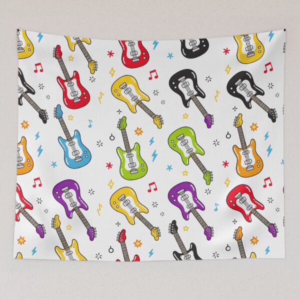 Item preview, COLORFUL ELECTRIC GUITAR PATTERNS designed and sold by infinitearte.
