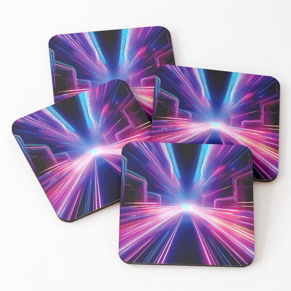 Item preview, Lightspeed Cyberpunk Glitch Art designed and sold by CharlottePlaceArt.