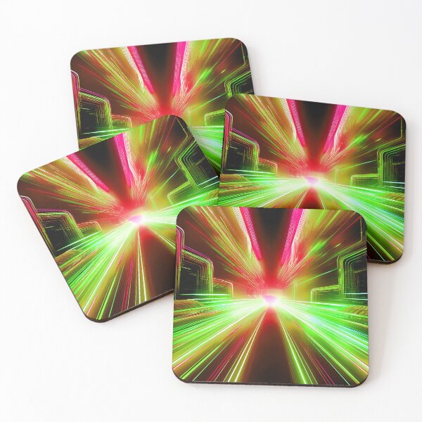 Item preview, Lightspeed Cyberpunk Glitch Art designed and sold by CharlottePlaceArt.