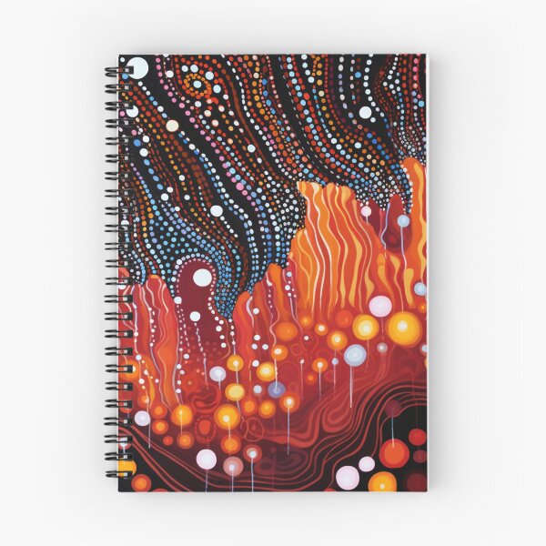 Item preview, Aboriginal Inspired Dot Art - With Lava and Magma designed and sold by GrinGalore.