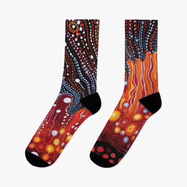 Item preview, Aboriginal Inspired Dot Art - With Lava and Magma designed and sold by GrinGalore.