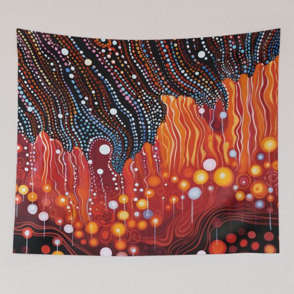 Item preview, Aboriginal Inspired Dot Art - With Lava and Magma designed and sold by GrinGalore.