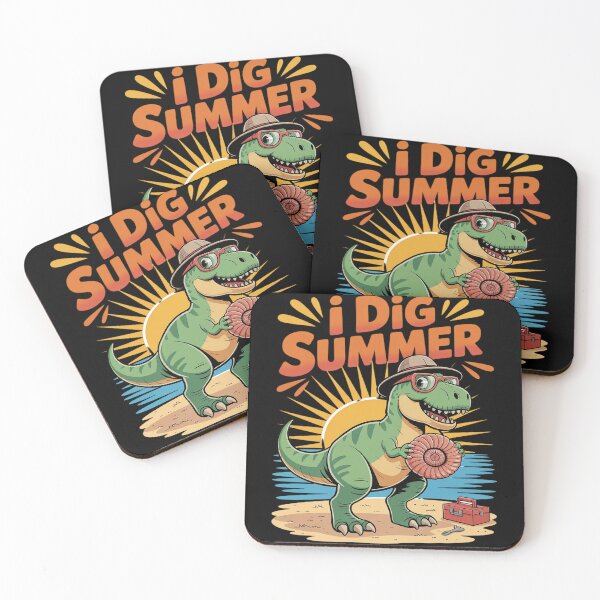 Item preview, Cute Dinosaur I Dig Summer Beach Fossil designed and sold by KingsLife1994.