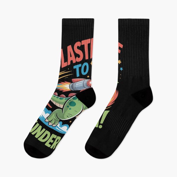 Item preview, Cute Dino Blasting Off Jetpack Back to School designed and sold by KingsLife1994.