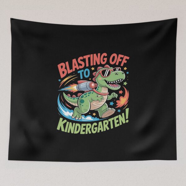 Item preview, Cute Dino Blasting Off Jetpack Back to School designed and sold by KingsLife1994.