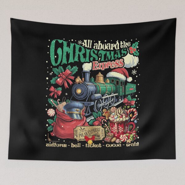 Item preview, All Aboard Polar Express Christmas North Pole Xmas Santa designed and sold by Patchina.