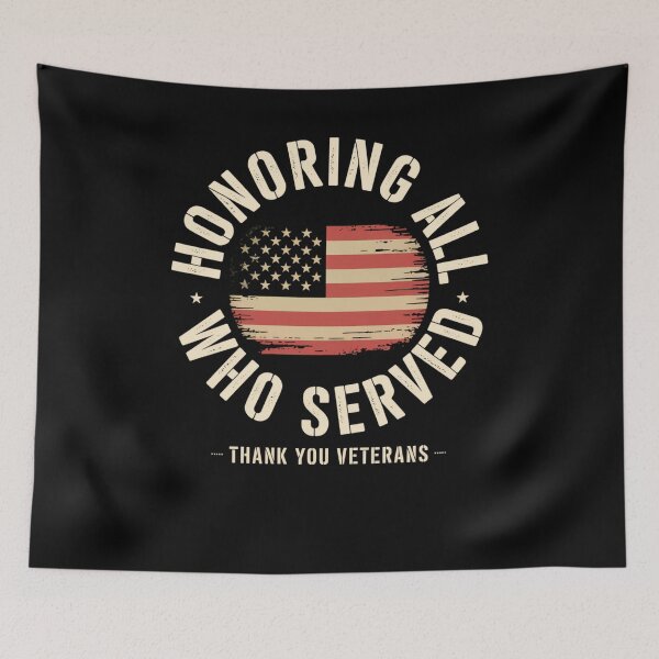 Item preview,  Honoring All Who Served Thank You Veterans Day designed and sold by Mateusz Majcherek.