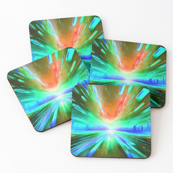 Item preview, Lightspeed Cyberpunk Glitch Art designed and sold by CharlottePlaceArt.