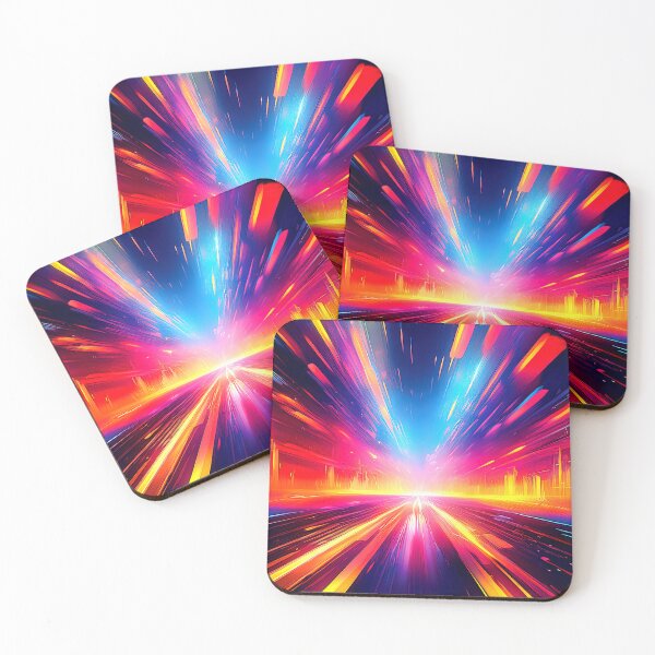 Item preview, Lightspeed Cyberpunk Glitch Art designed and sold by CharlottePlaceArt.