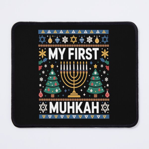 Item preview, My 1st Chrismukkah Sweater Style with Menorah and Trees Baby designed and sold by VladoZork.