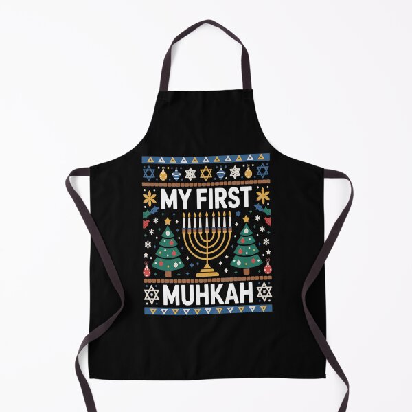 Item preview, My 1st Chrismukkah Sweater Style with Menorah and Trees Baby designed and sold by VladoZork.