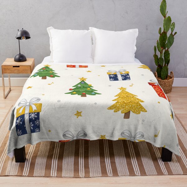 Item preview, CHRISTMAS PATTERN WITH PRESENTS AND TREES designed and sold by infinitearte.
