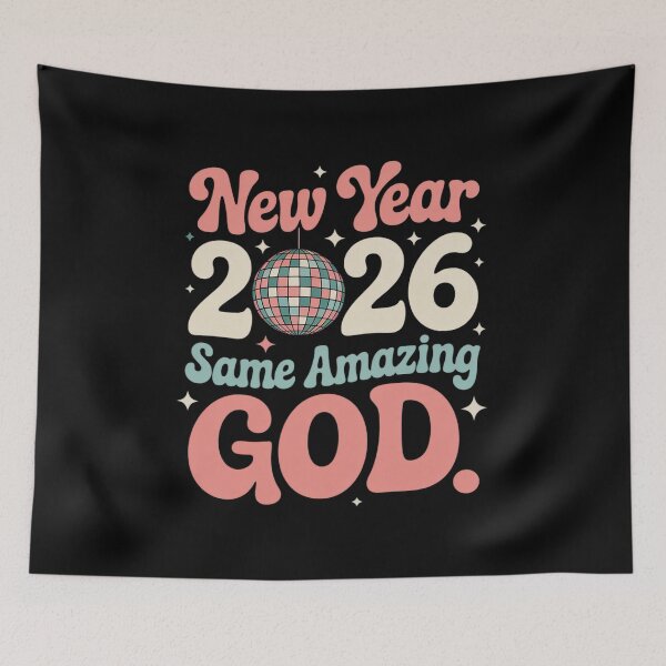 Item preview, New Year Same Awesome God Christian New Year 2026 designed and sold by VladoZork.