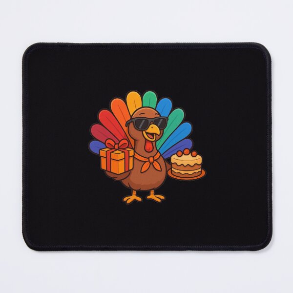 Item preview, Festive Turkey with Cake and Gift – Thanksgiving Joy designed and sold by annenambiro.