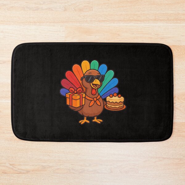 Item preview, Festive Turkey with Cake and Gift – Thanksgiving Joy designed and sold by annenambiro.