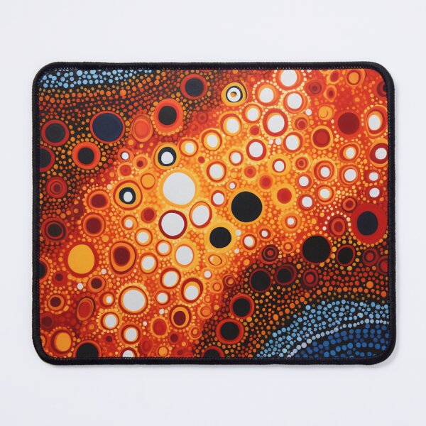 Item preview, Aboriginal Inspired Dot Art - Underwater Lava Hub designed and sold by GrinGalore.