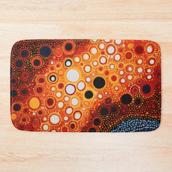 Item preview, Aboriginal Inspired Dot Art - Underwater Lava Hub designed and sold by GrinGalore.