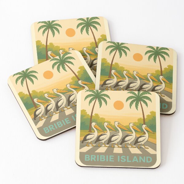 Item preview, Pelican Crossing – Bribie Island (Vintage Edition) designed and sold by QuEdObApparel.