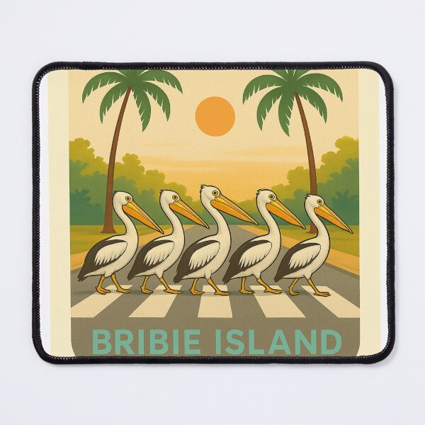 Item preview, Pelican Crossing – Bribie Island (Vintage Edition) designed and sold by QuEdObApparel.