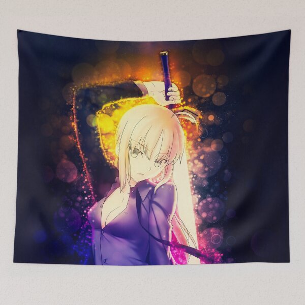 Item preview, Saber Fate Stay Night Noble Warrior With Sword Of Radiant Light designed and sold by thedarvills.