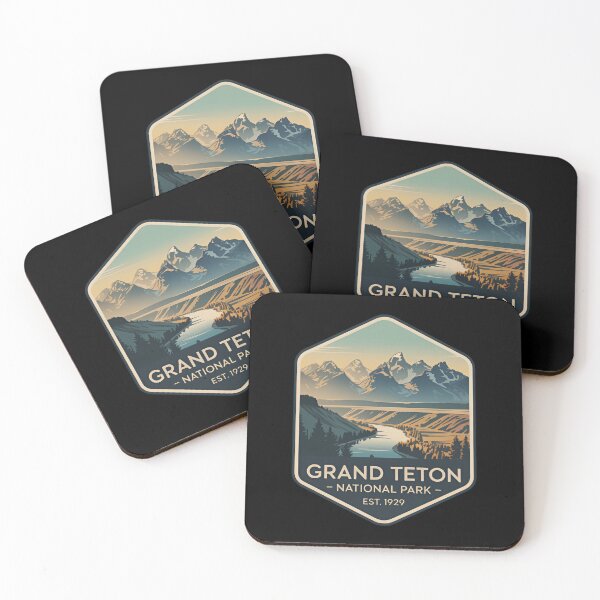 Item preview, Grand Teton National Park Rustic Mountain Frontier Journey Spirit designed and sold by Simsimah26Parks.