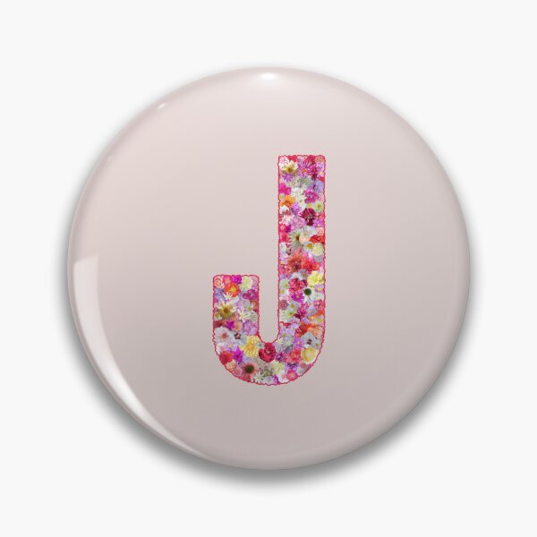 Item preview, Floral Letter J –  Botanical English Alphabet Monogram Typography Design designed and sold by TheSassyNoble.