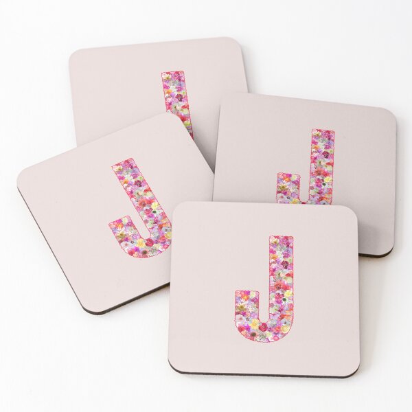 Item preview, Floral Letter J –  Botanical English Alphabet Monogram Typography Design designed and sold by TheSassyNoble.